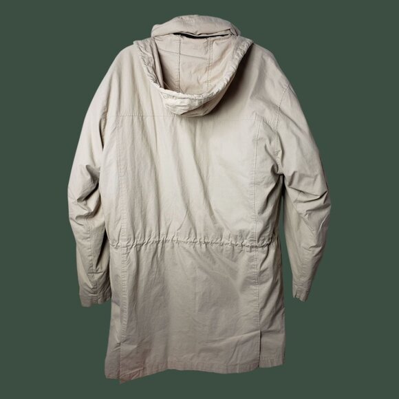 London Fog  Jacket Parka Removable Lining & Hood Men Beige/Brown/red Large - Picture 5 of 15